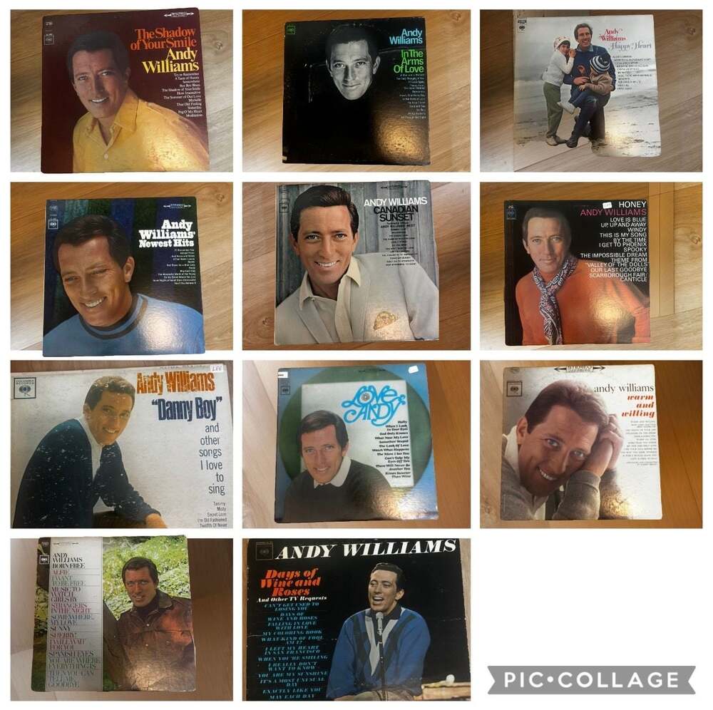 Collection of 11 Vintage Andy Williams Vinyl LPs